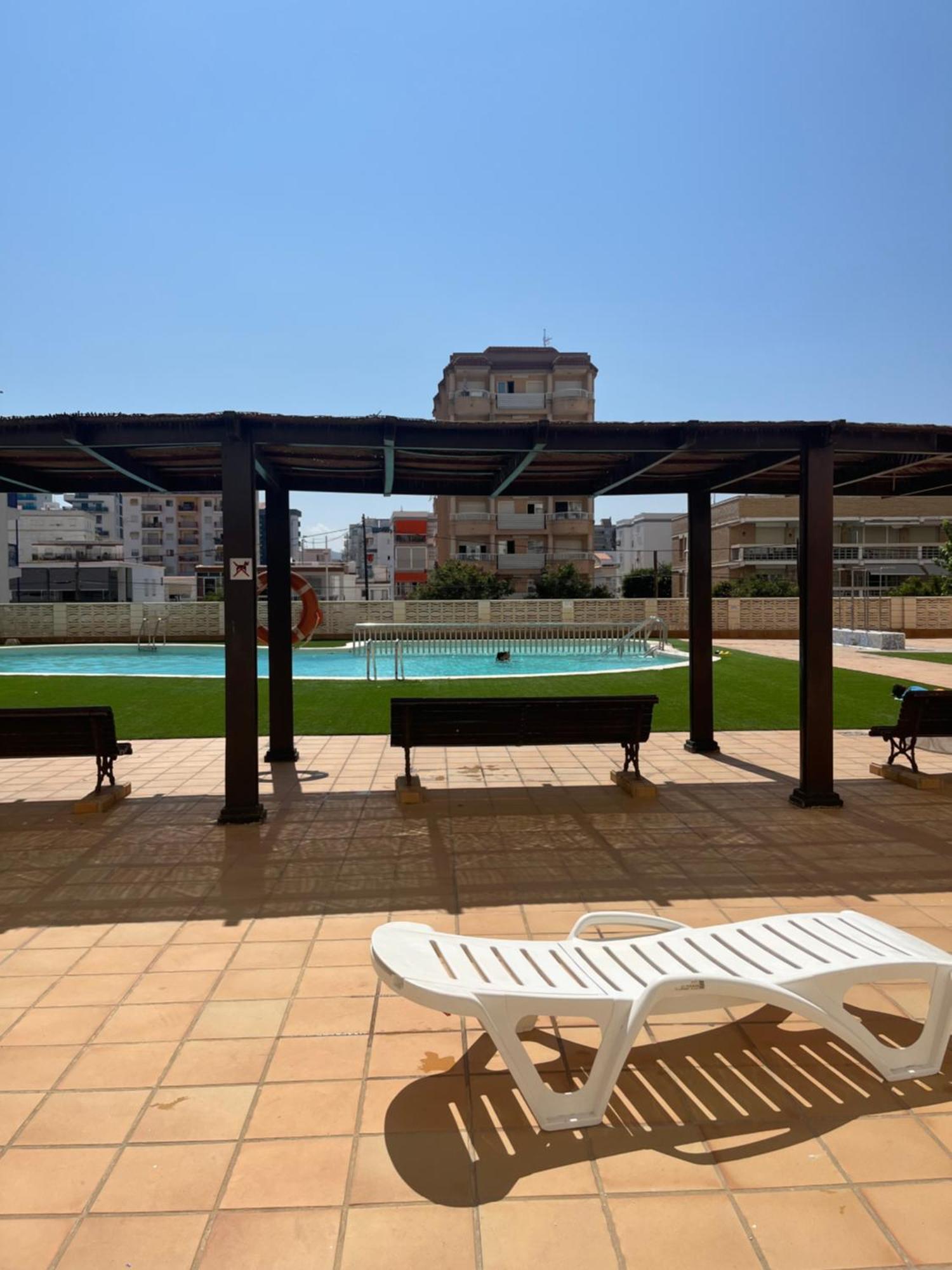 Apartamento 1ª Linea De Playa - Con Piscina Y Parking Playa de Gandia 외부 사진