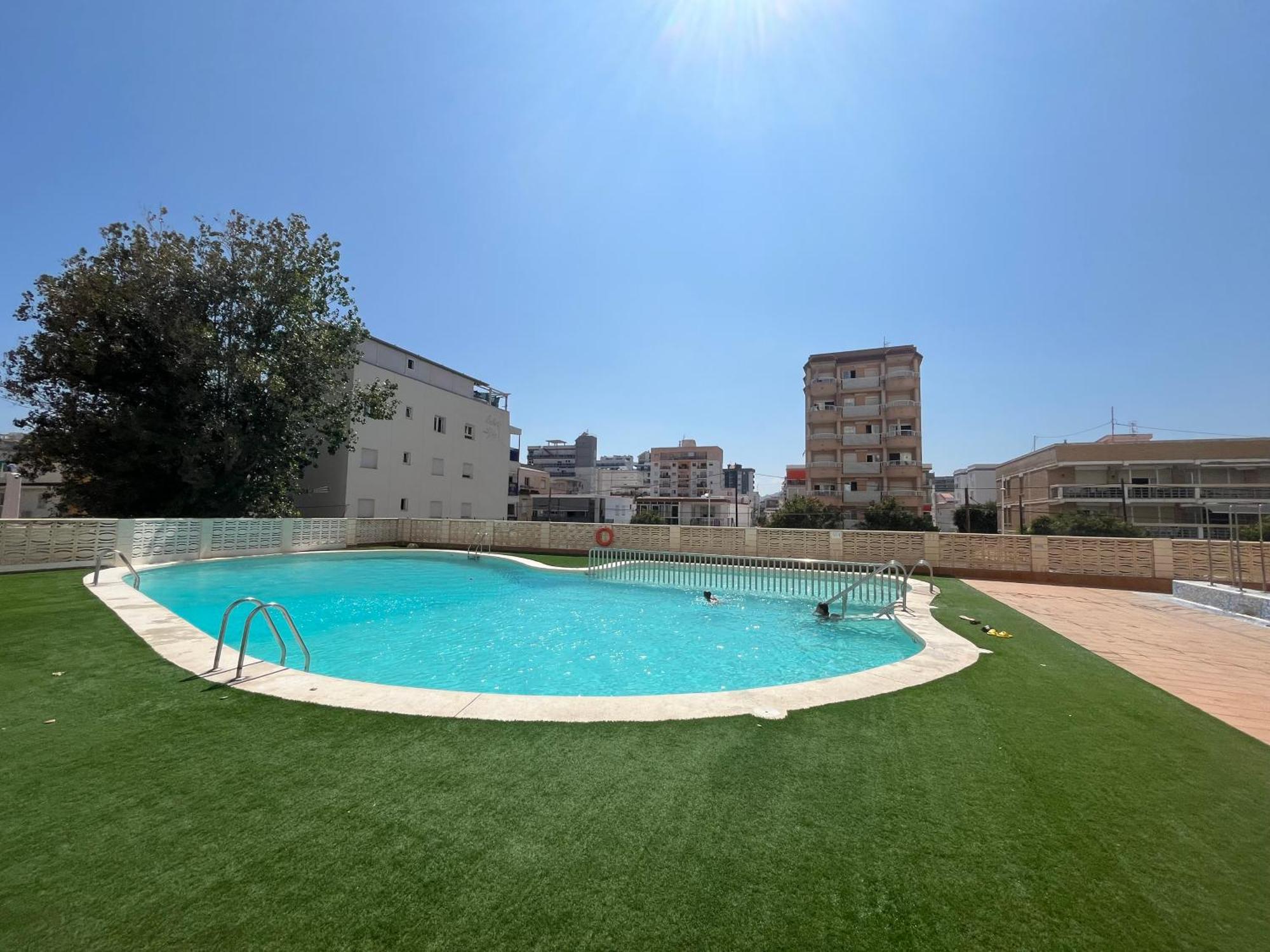 Apartamento 1ª Linea De Playa - Con Piscina Y Parking Playa de Gandia 외부 사진