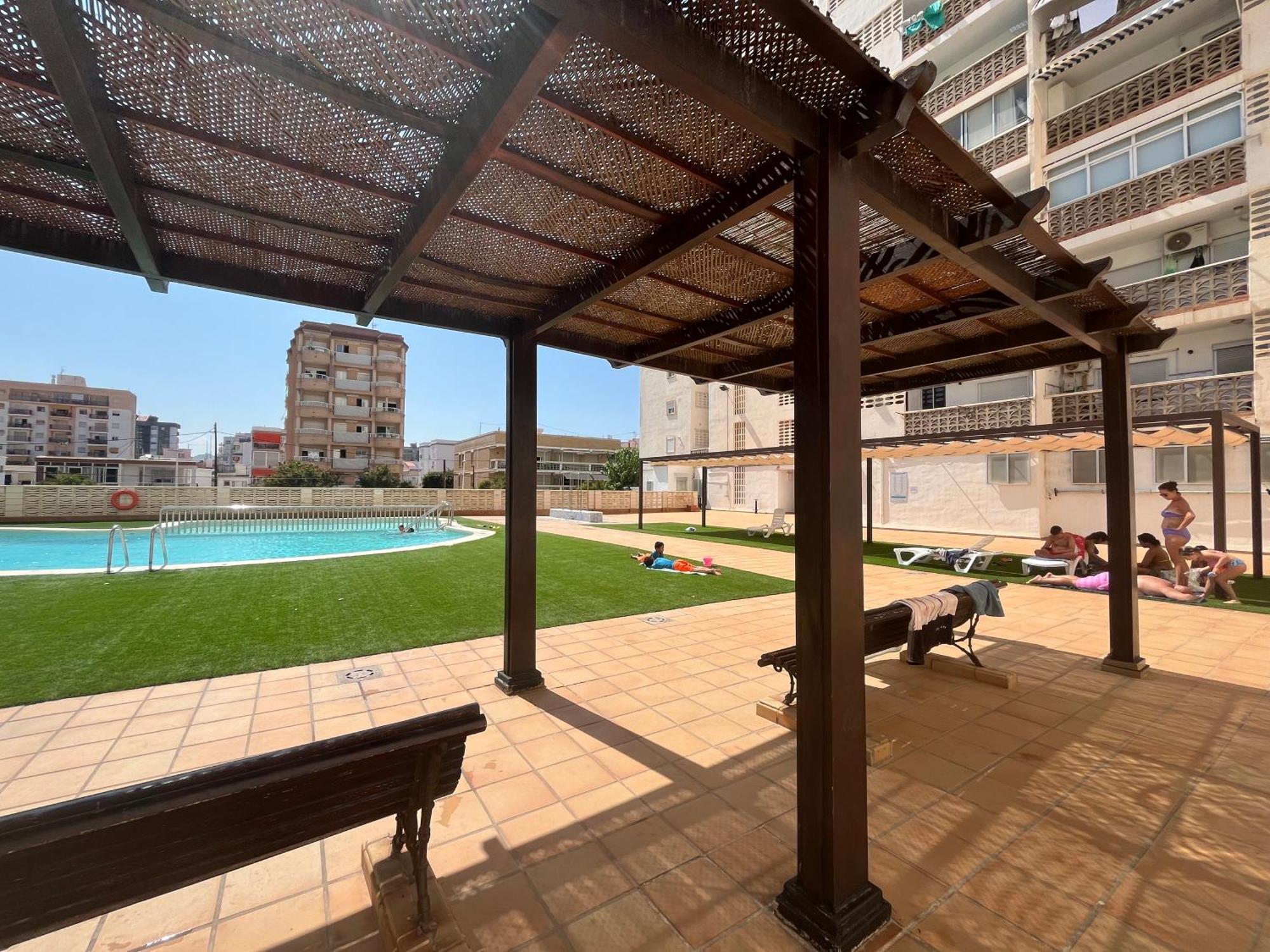 Apartamento 1ª Linea De Playa - Con Piscina Y Parking Playa de Gandia 외부 사진