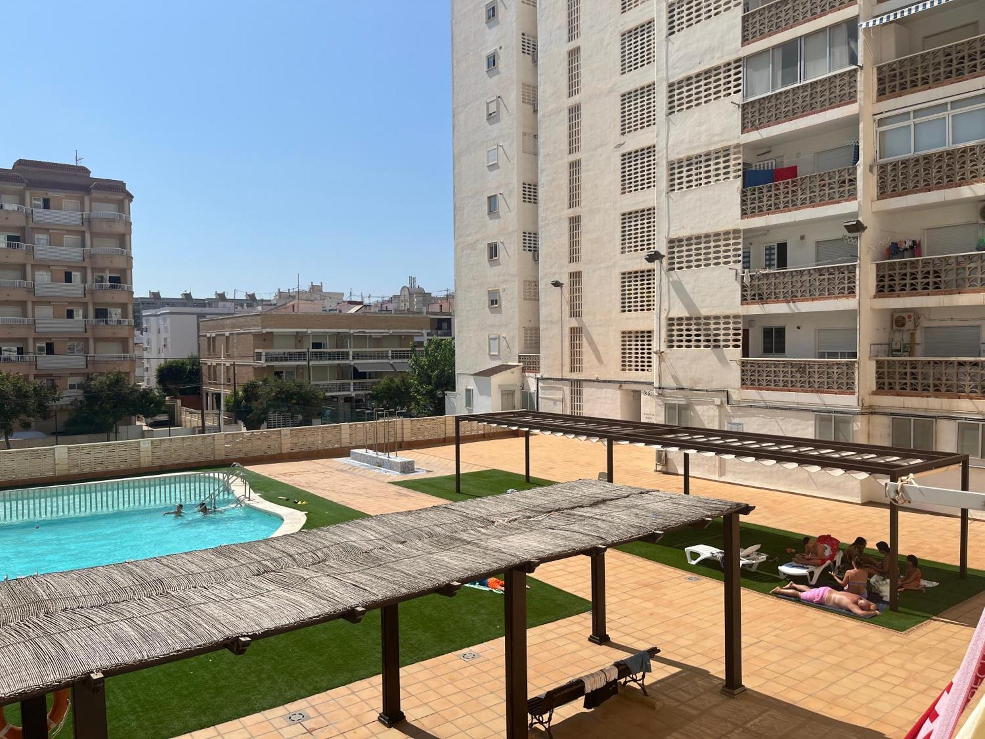 Apartamento 1ª Linea De Playa - Con Piscina Y Parking Playa de Gandia 외부 사진