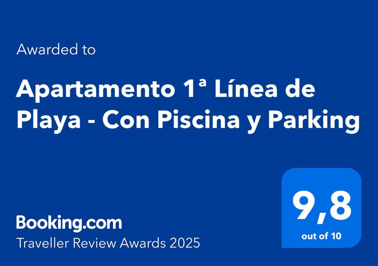 Apartamento 1ª Linea De Playa - Con Piscina Y Parking Playa de Gandia 외부 사진
